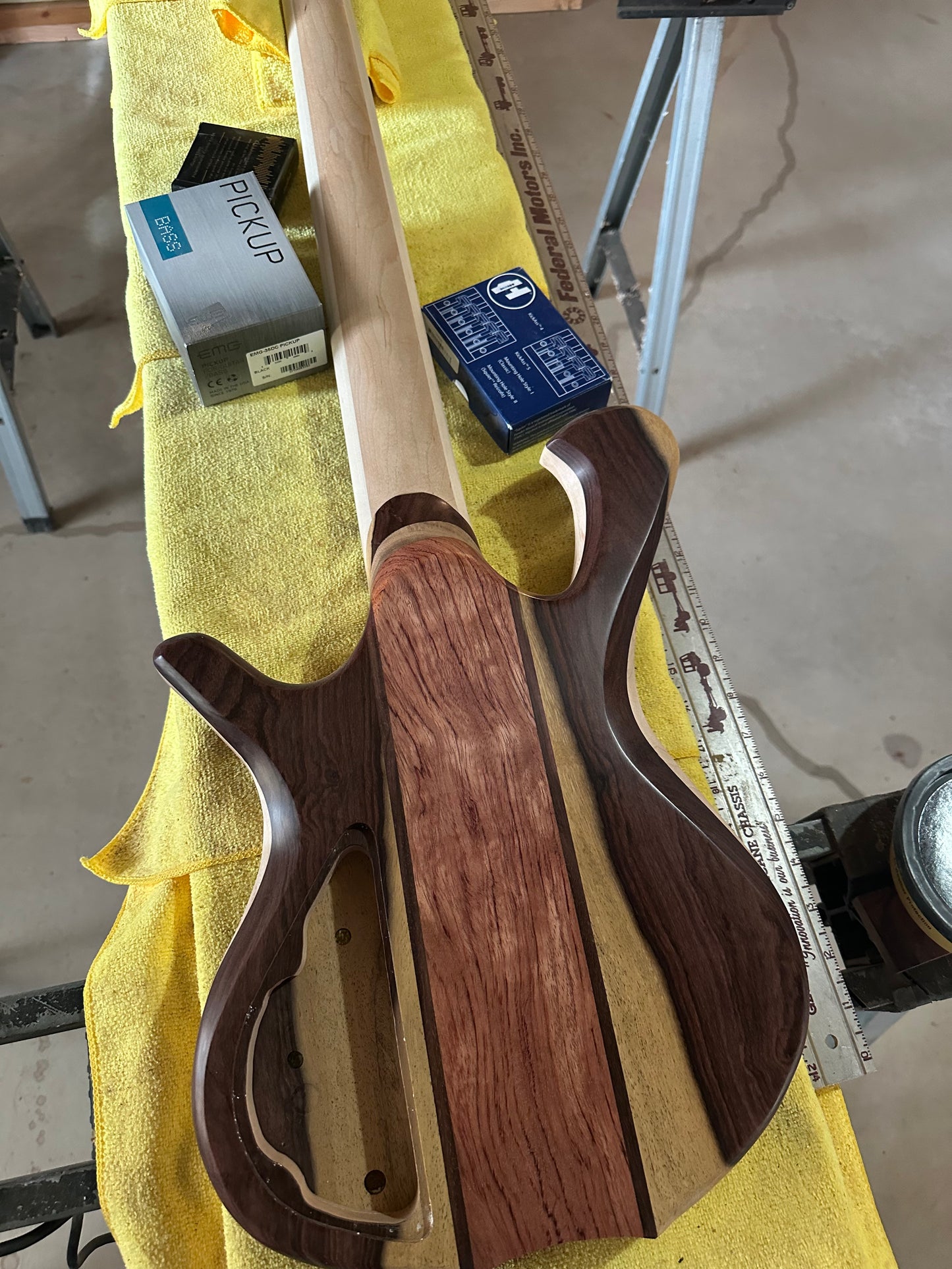 Katalox 4 string bass.
