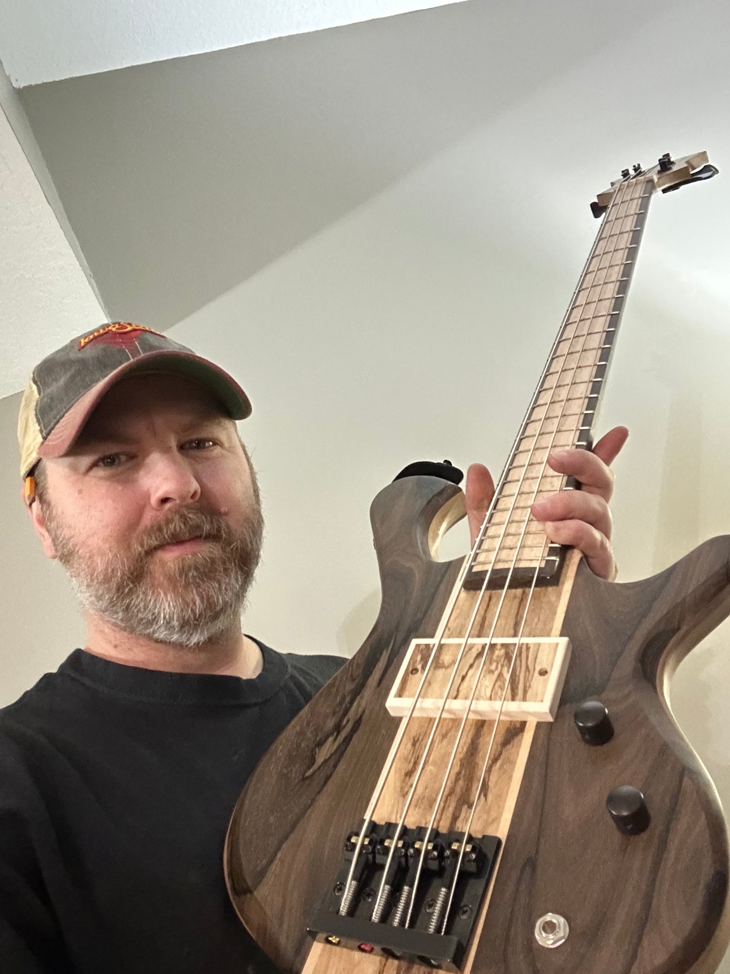 Ziricote 4 string bass.