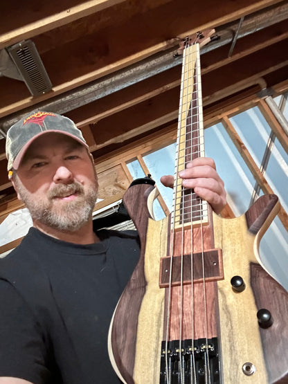 Katalox 4 string bass.
