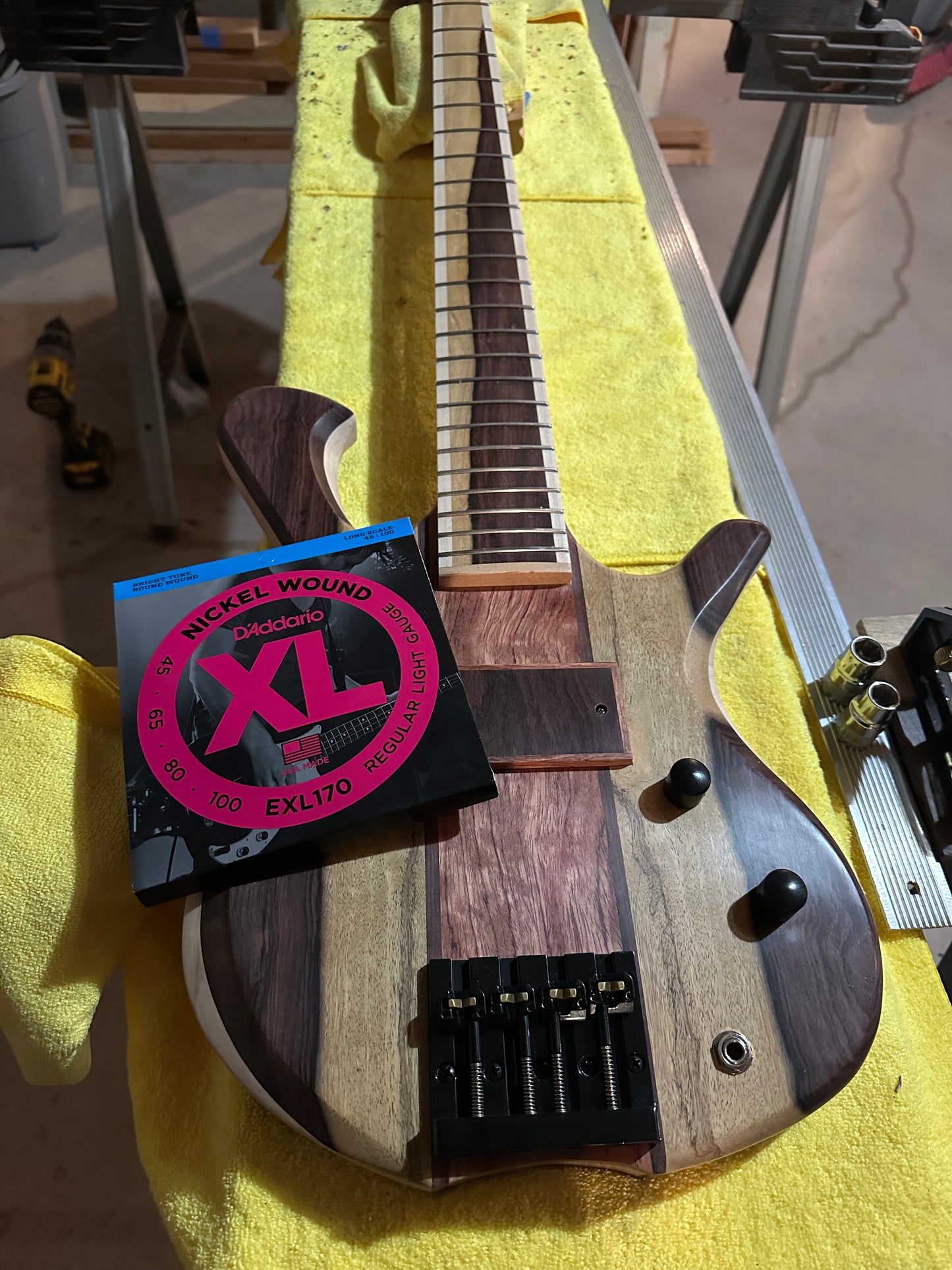 Katalox 4 string bass.